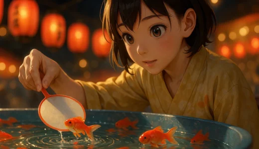 日本の夏祭りを彩る伝統遊戯『金魚すくい』の歴史と魅力