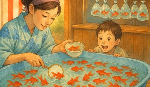 日本の夏祭りを彩る伝統遊戯『金魚すくい』の歴史と魅力
