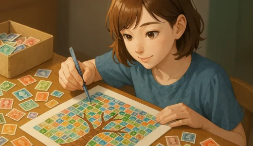 切手アートの魅力と始め方、創造性を刺激する新たな趣味の世界