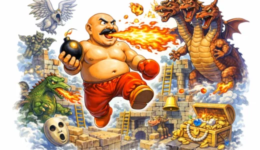 アーケード版『カルノフ』高難易度と個性派主人公が光る傑作