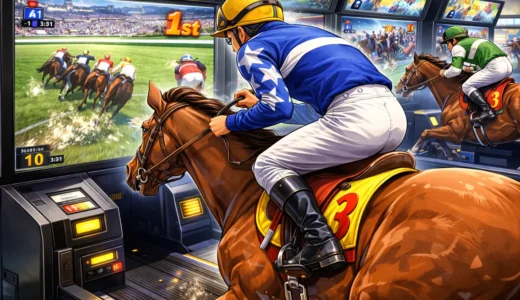 AC版『ファイナルハロン』全身で挑め！伝説の本格体感競馬レース