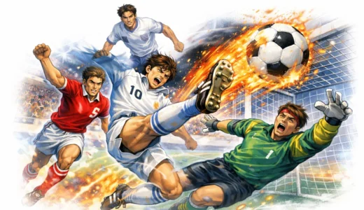 AC版『テクモVゴールサッカー』ド派手な演出で決める必殺シュート