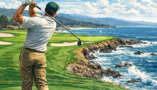 AC版『ペブルビーチ』名門コースを再現したゴルフ名作