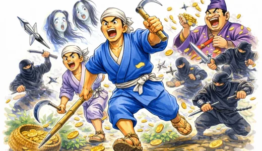 AC版『いっき』農民が鎌で戦うシュールな名作アクション