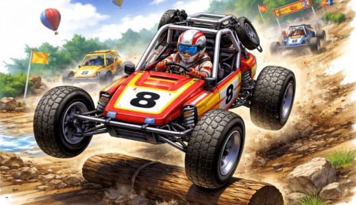 AC版『バギーボーイ』3画面の迫力と爽快なオフロード体験